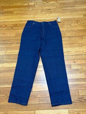 Vintage Levi's Womens Relaxed Straight Jeans Plus 22W Blue Denim NOS Deadstock